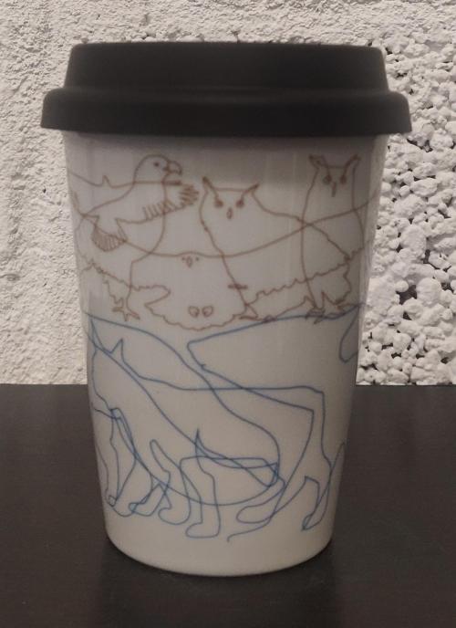 Nordic Animals Silhouette cup to go muki