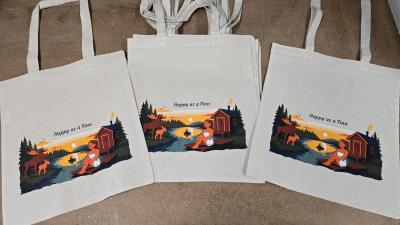 Happy as a Finn sholder bag